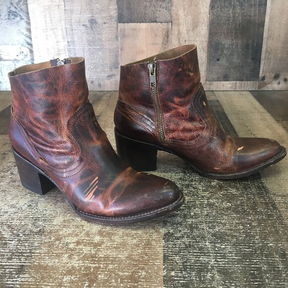 Freebird by Steven Salt Side Zip Ankle Boots Booties Womens 6 - Picture 5 of 12